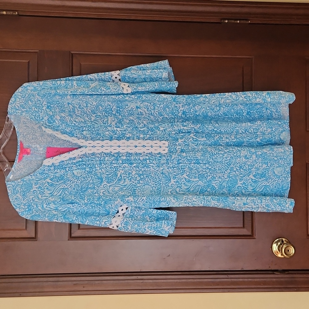 Lilly Pulitzer Child's Cass UPF+50 pop over dress